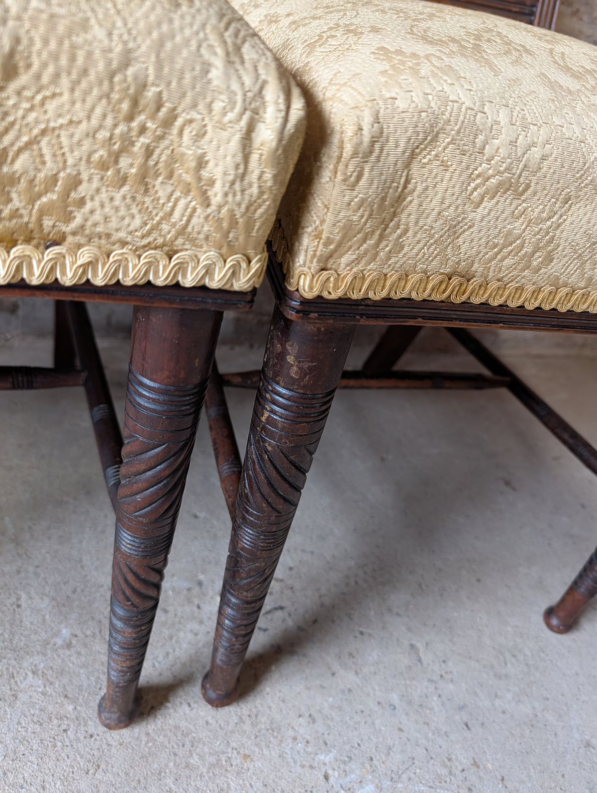 Set Of 6 Victorian Mahogany Dining Chairs Attributed To Gillows By Bruce Talbert