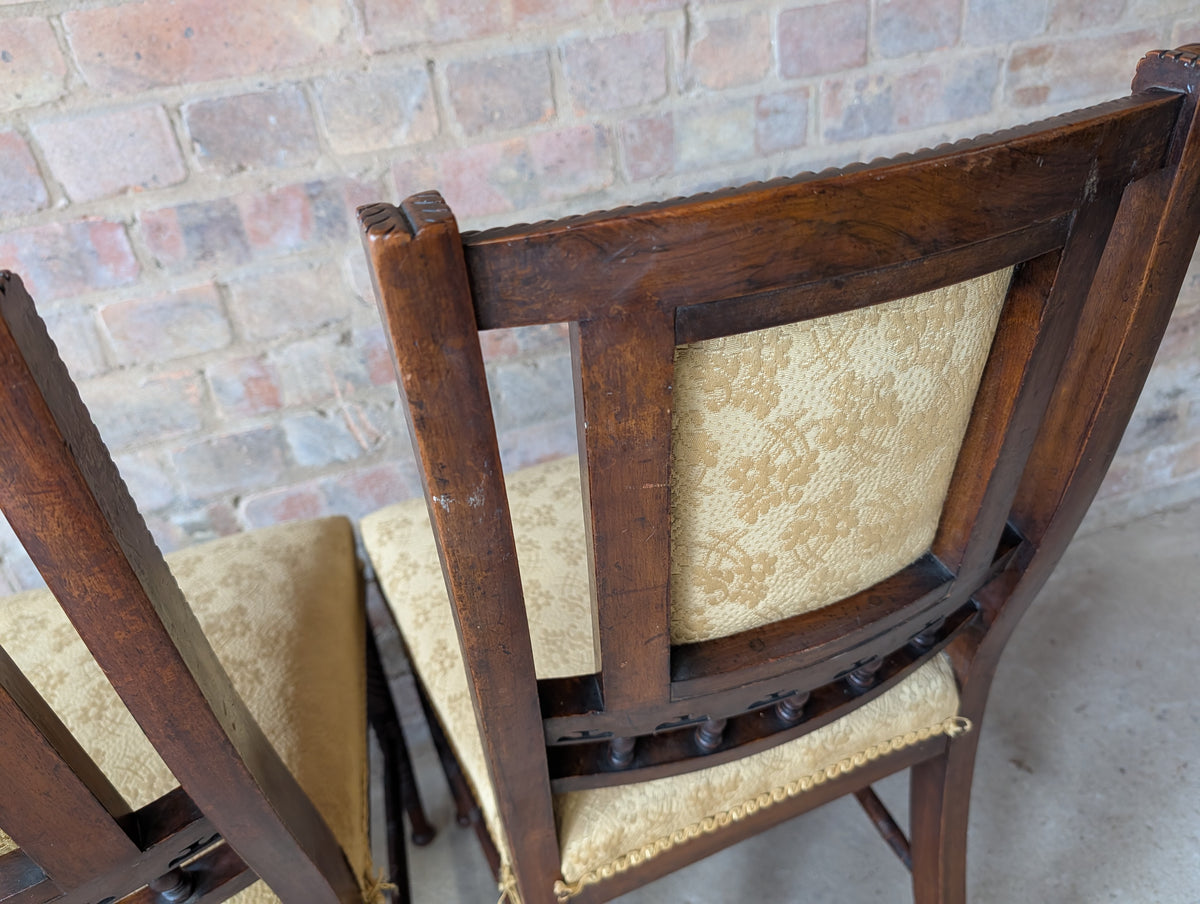 Set Of 6 Victorian Mahogany Dining Chairs Attributed To Gillows By Bruce Talbert