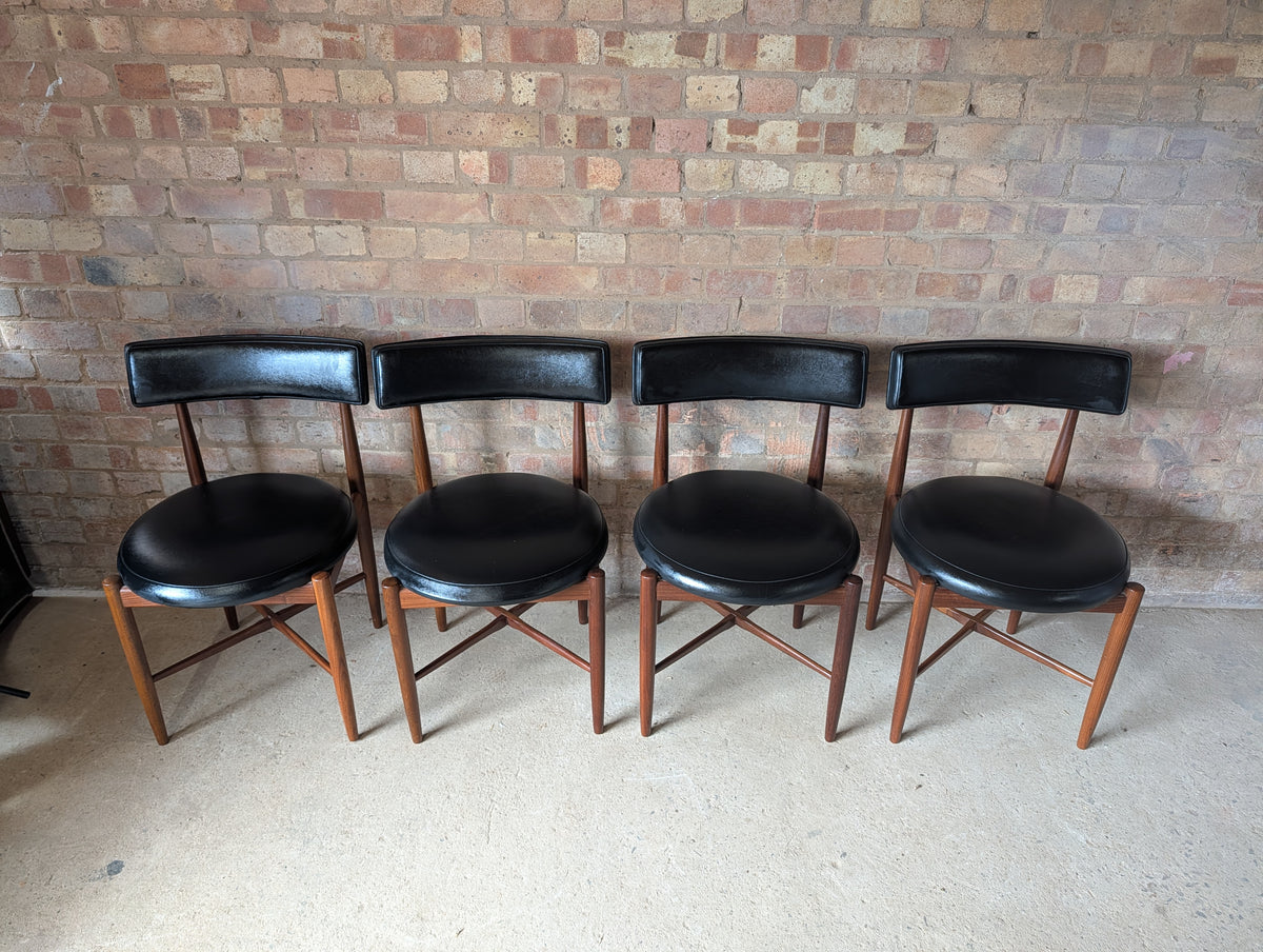 Mid Century G Plan Fresco Teak Extending Dining Table And 4 Chairs By VB Wilkins