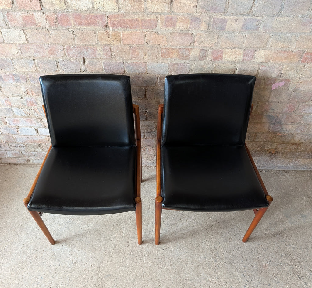 Set Of 4 Mid Century Teak Beithcraft Dining Chairs 1960s