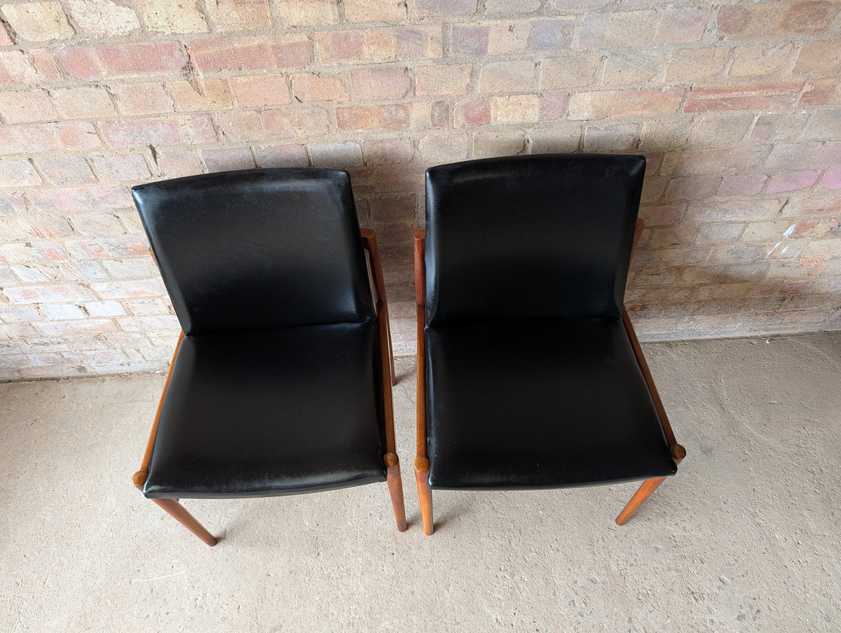 Set Of 4 Mid Century Teak Beithcraft Dining Chairs 1960s