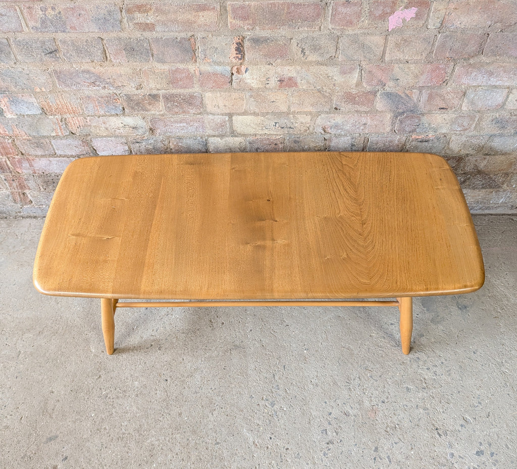 Vintage Ercol 459 Blonde Elm & Beech Coffee Table - Mid Century 1960s