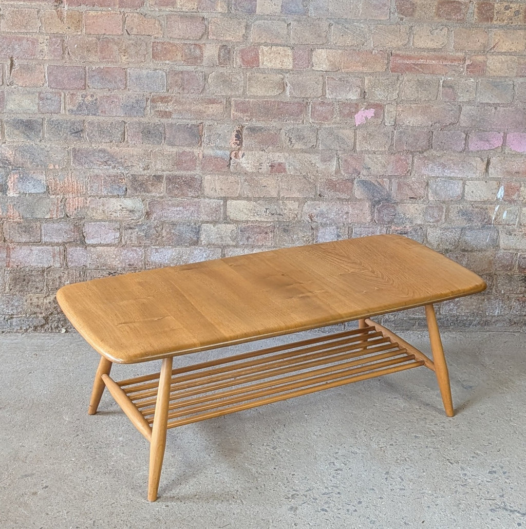 Vintage Ercol 459 Blonde Elm & Beech Coffee Table - Mid Century 1960s