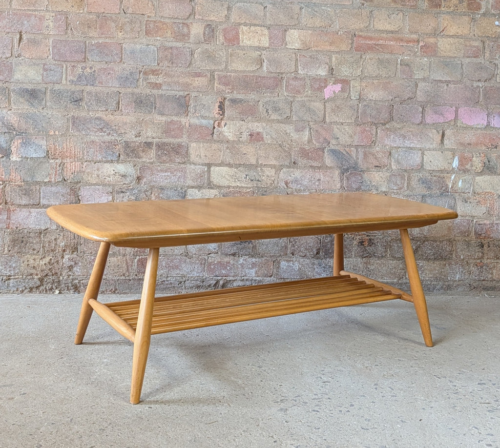 Vintage Ercol 459 Blonde Elm & Beech Coffee Table - Mid Century 1960s