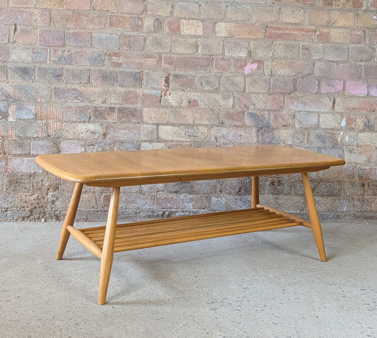 Vintage Ercol 459 Blonde Elm & Beech Coffee Table - Mid Century 1960s