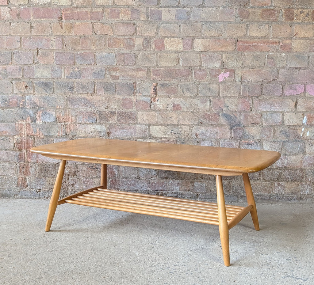 Vintage Ercol 459 Blonde Elm & Beech Coffee Table - Mid Century 1960s
