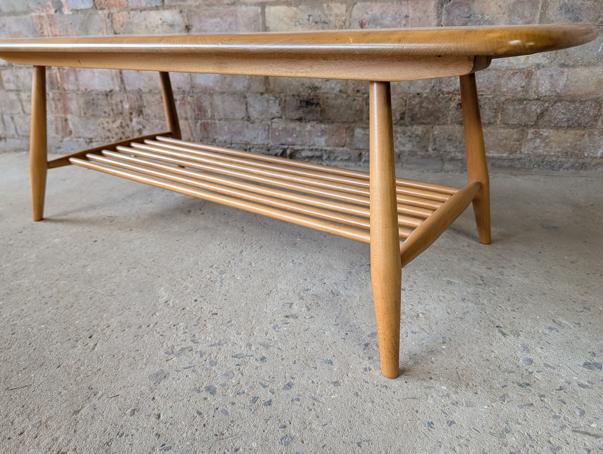 Vintage Ercol 459 Blonde Elm & Beech Coffee Table - Mid Century 1960s