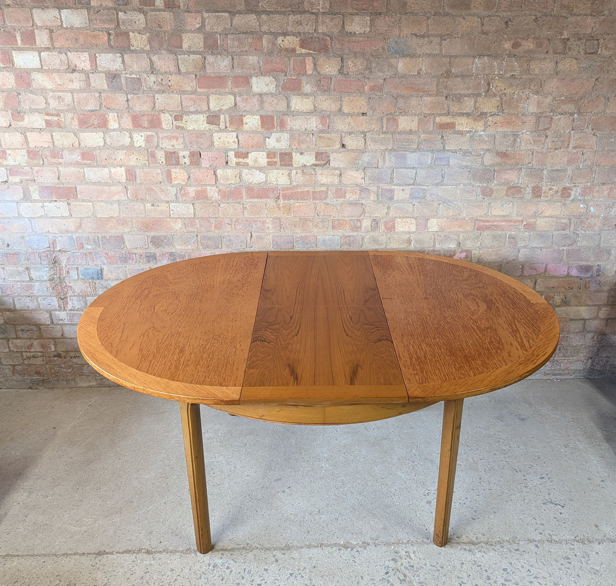 Mid Century Nathan Teak Space Saving Dining Table And 4 Chairs