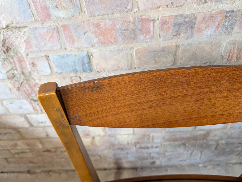 Mid Century Nathan Teak Space Saving Dining Table And 4 Chairs