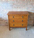 Early 20th Century Oak Chest Of Drawers Vintage 3 Drawer Chest