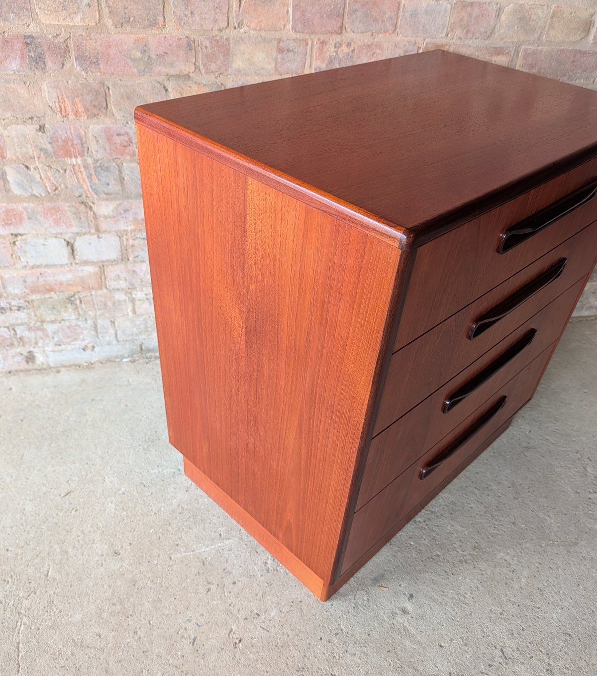 Mid Century G Plan Fresco Teak Chest Of Drawers Vintage 4 Drawer Chest 1960s