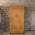 Vintage Mid Century Oak Double Door Wardrobe