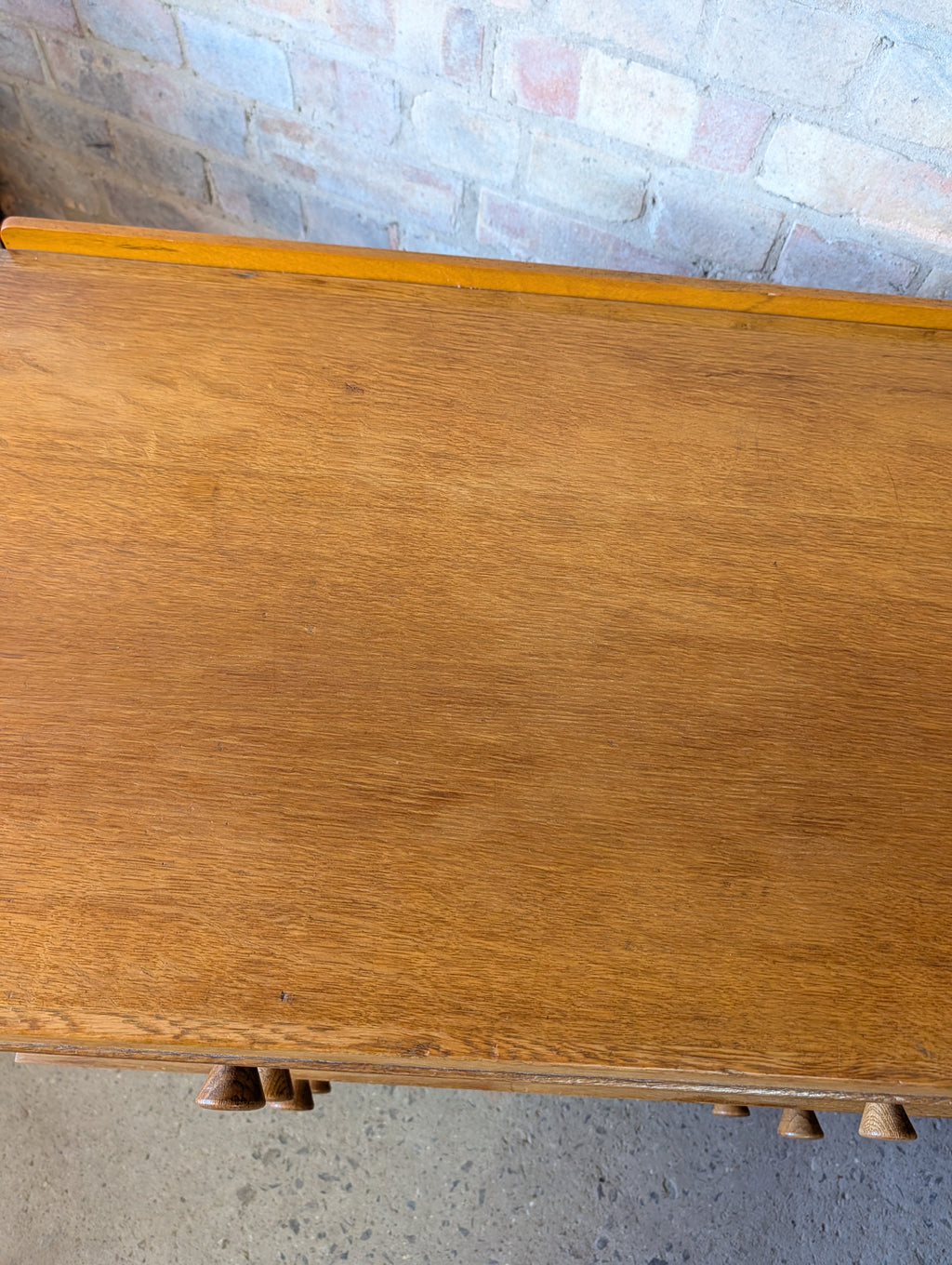 Mid Century Rustic Oak Chest Of Drawers