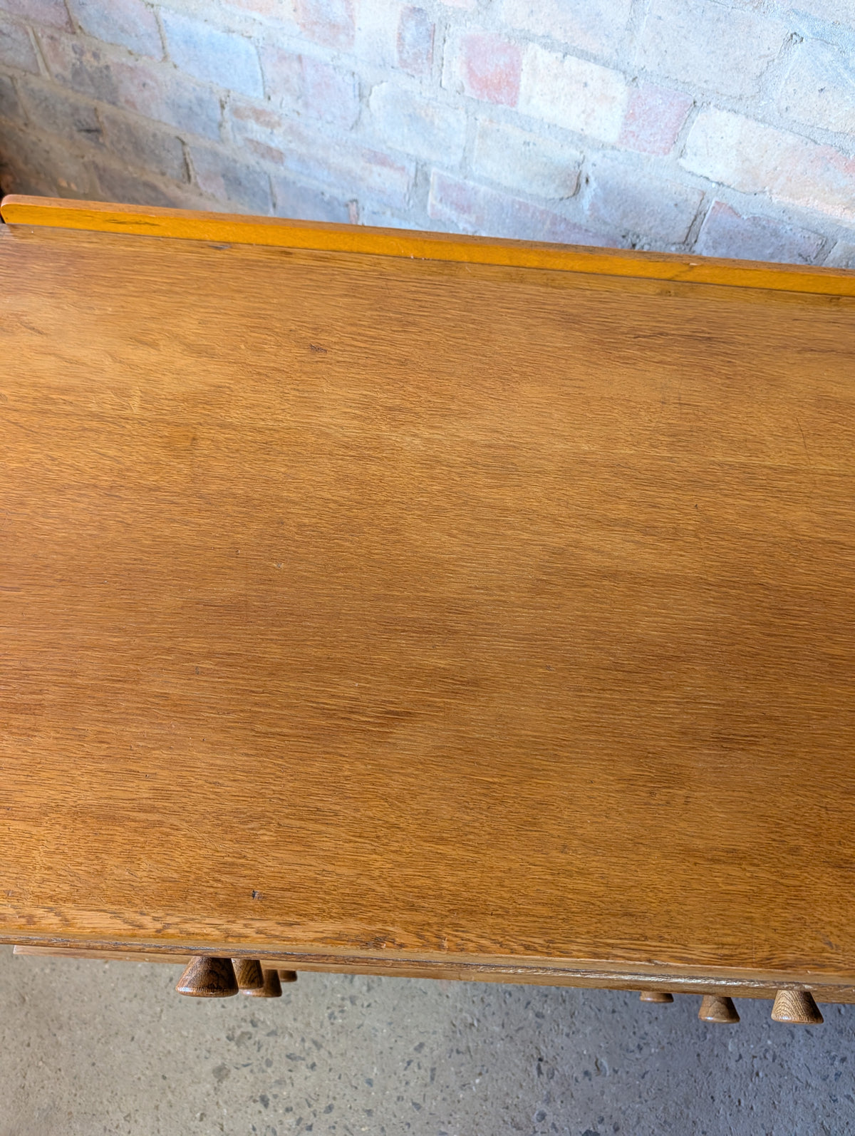 Mid Century Rustic Oak Chest Of Drawers