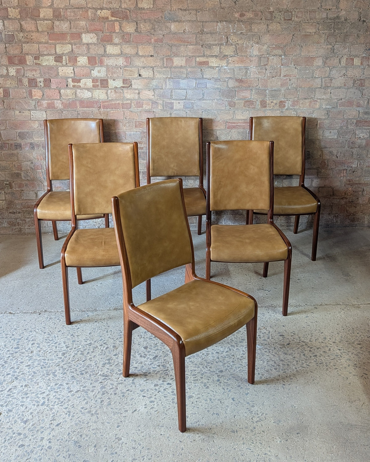 Set Of 6 Teak Vintage Mid Century G Plan Fresco Dining Chairs 1970s