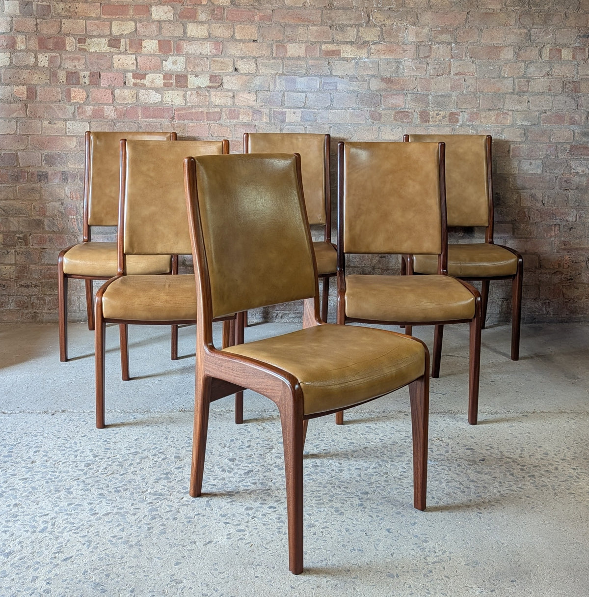 Set Of 6 Teak Vintage Mid Century G Plan Fresco Dining Chairs 1970s