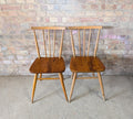 Pair Of Ercol 391 Elm & Beech Dining Chairs 1950s
