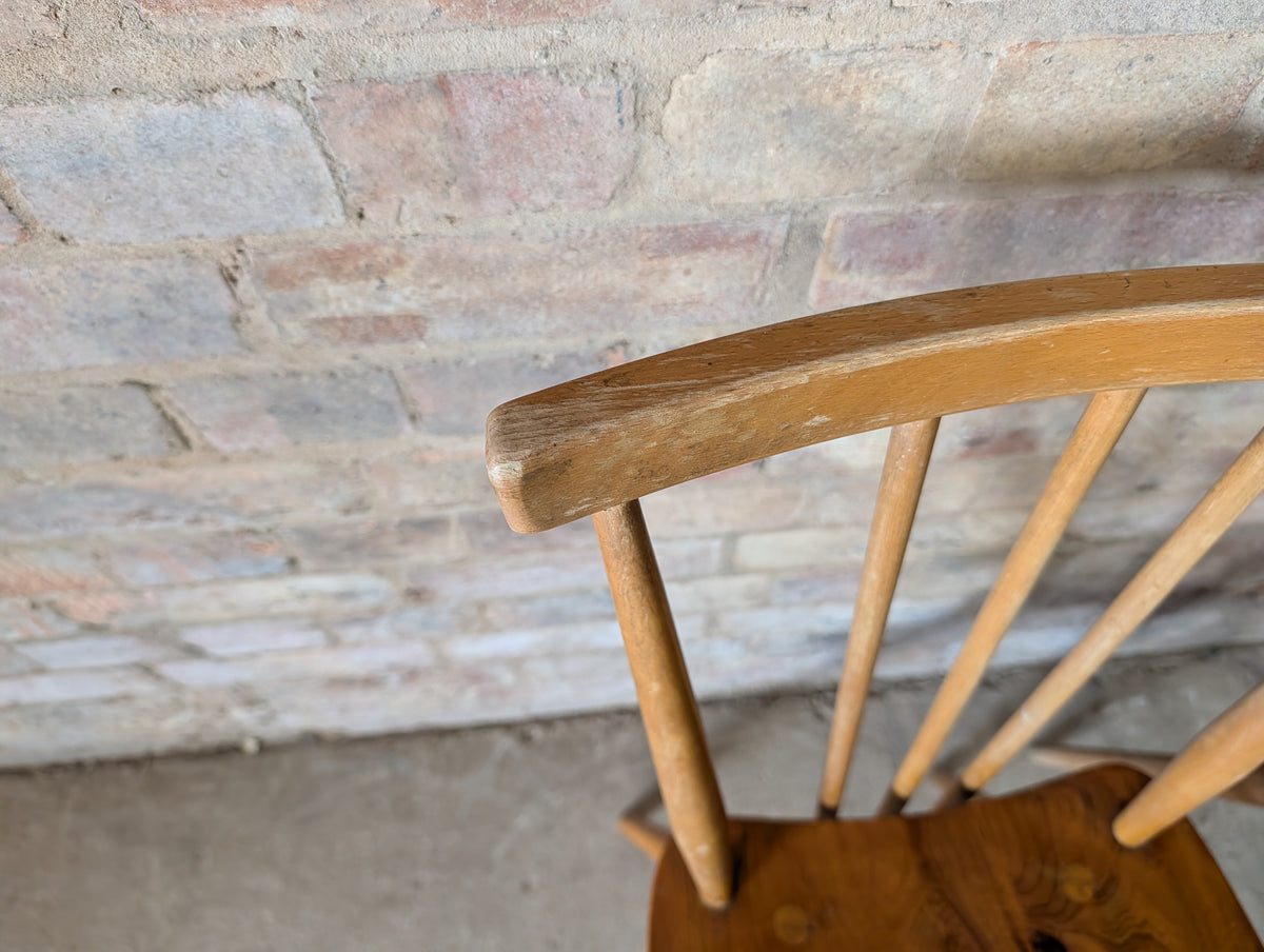 Pair Of Ercol 391 Elm & Beech Dining Chairs 1950s