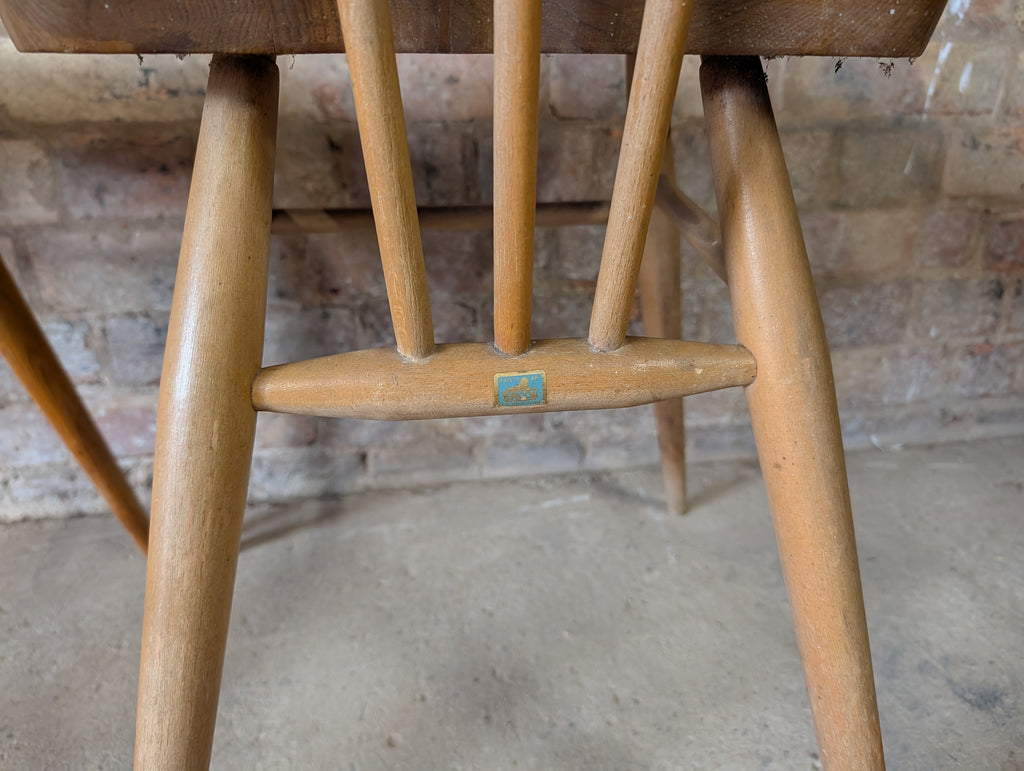 Pair Of Ercol 391 Elm & Beech Dining Chairs 1950s