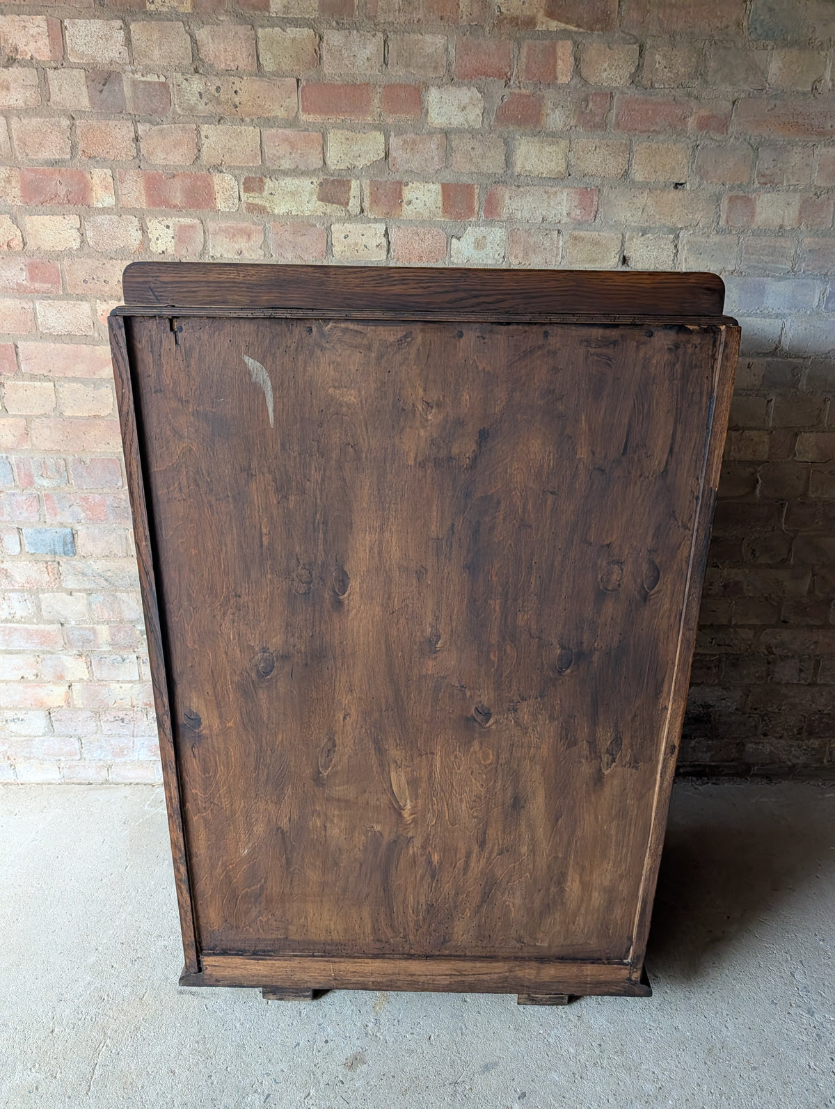 Art Deco Oak Tallboy Vintage Linen Cupboard  / Drawers 1930s