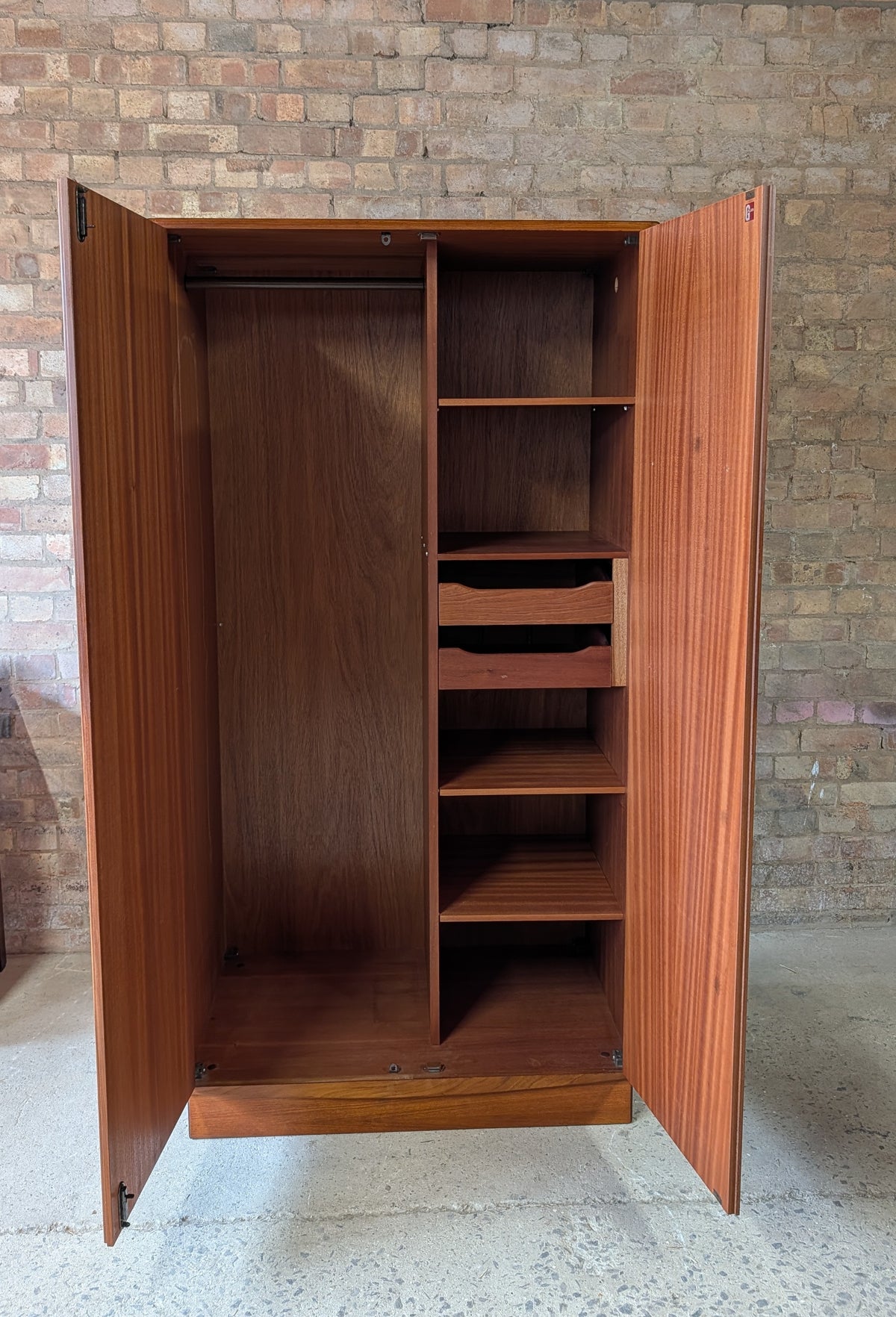 Mid Century G Plan Fresco Teak Wardrobe