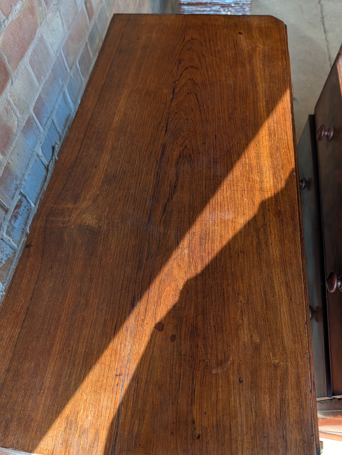 Antique Edwardian Oak Arts & Crafts Wardrobe With Mirror