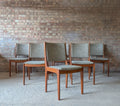 Set Of 6 Mid Century Teak Danish Dining Chairs