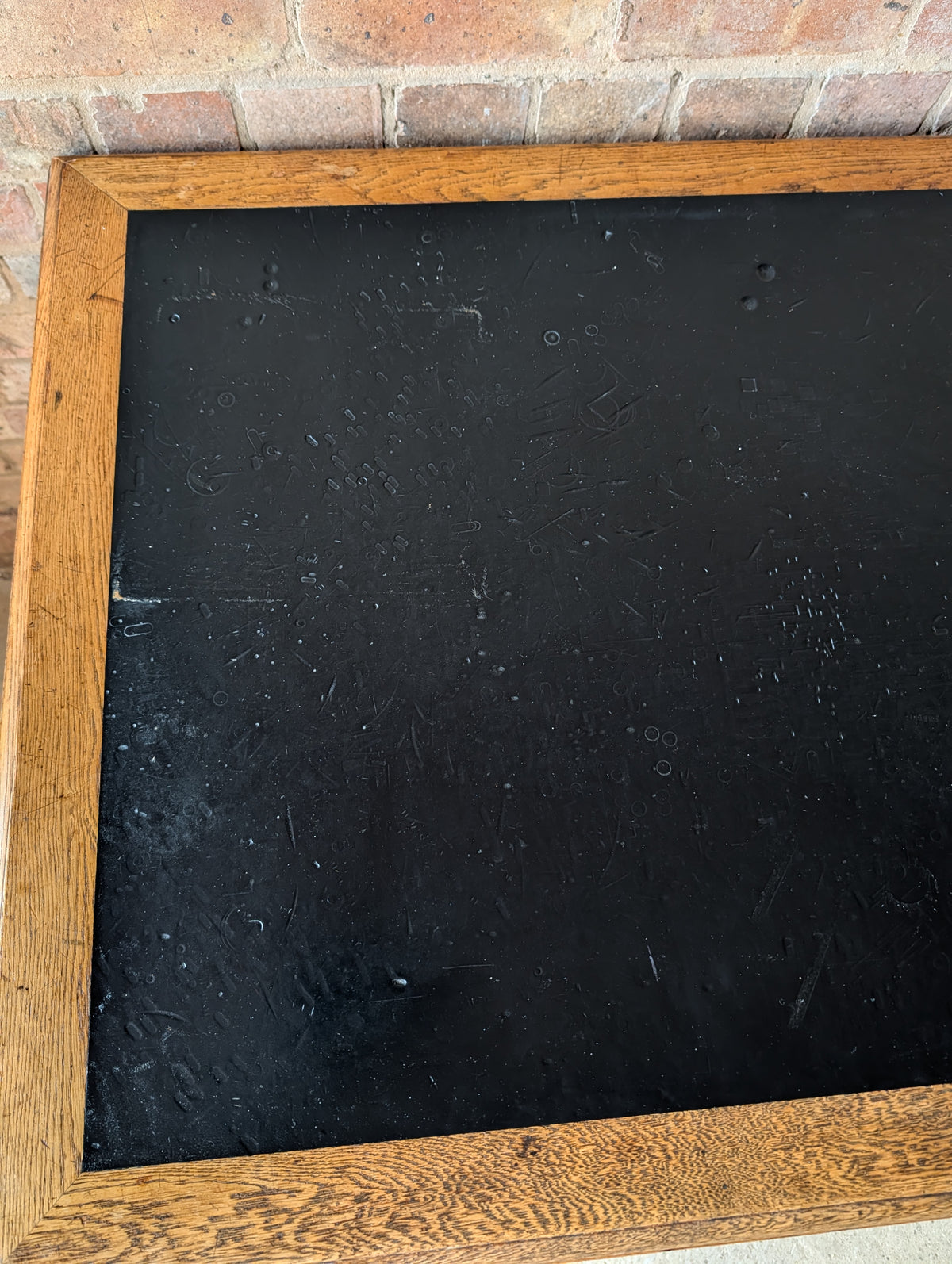Vintage Art Deco Oak Writing Desk- 7 Drawer 1930s