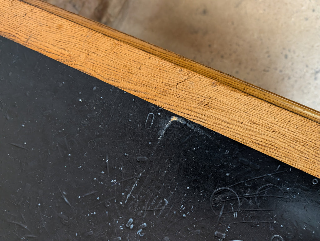 Vintage Art Deco Oak Writing Desk- 7 Drawer 1930s
