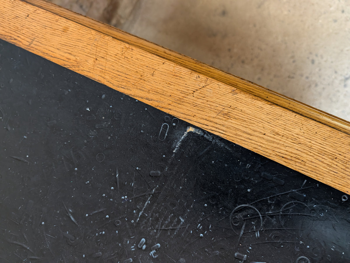 Vintage Art Deco Oak Writing Desk- 7 Drawer 1930s