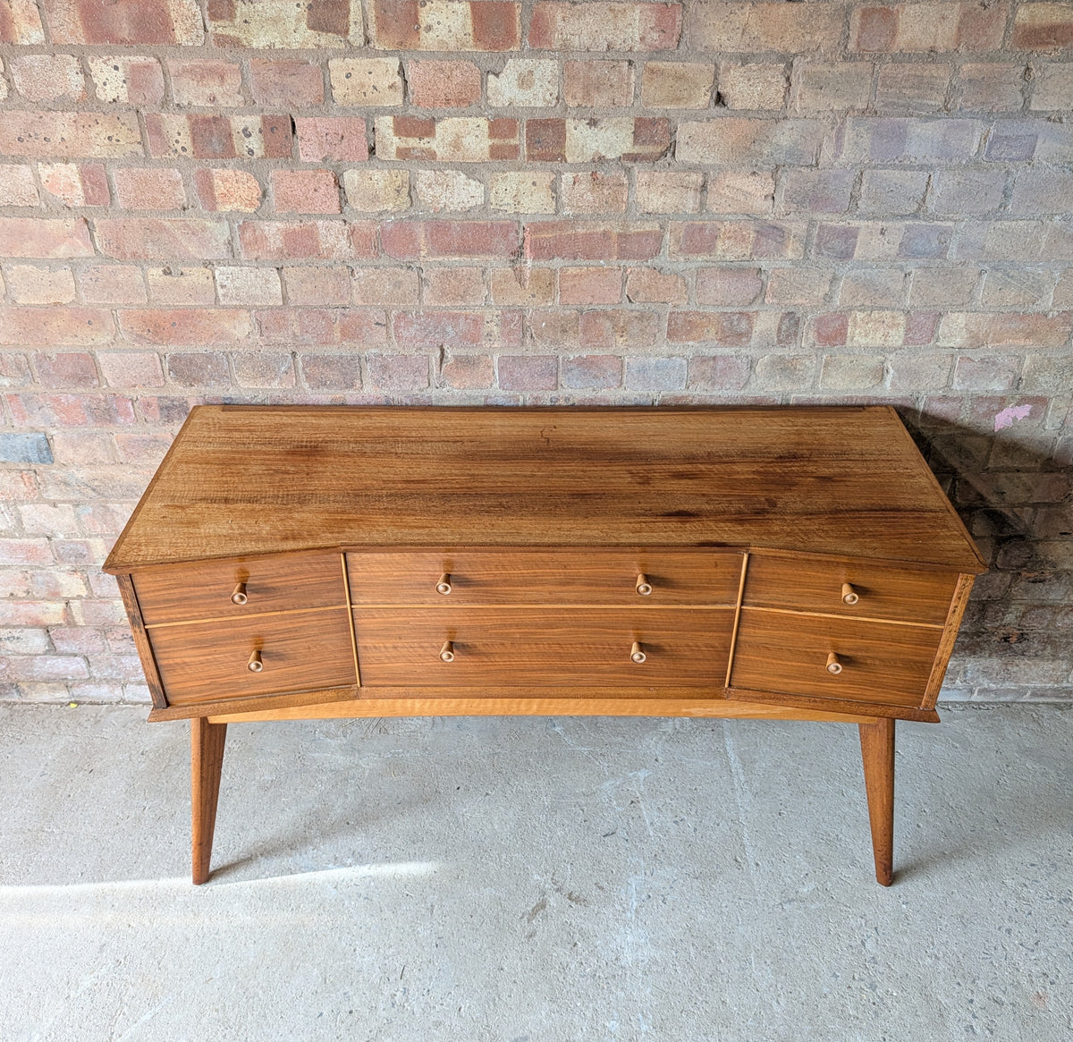 Mid Century Alfred Cox Walnut Sideboard/ Dressing Table 1960s
