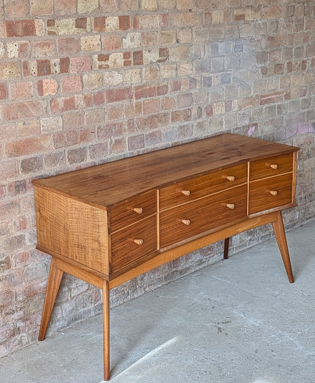 Mid Century Alfred Cox Walnut Sideboard/ Dressing Table 1960s