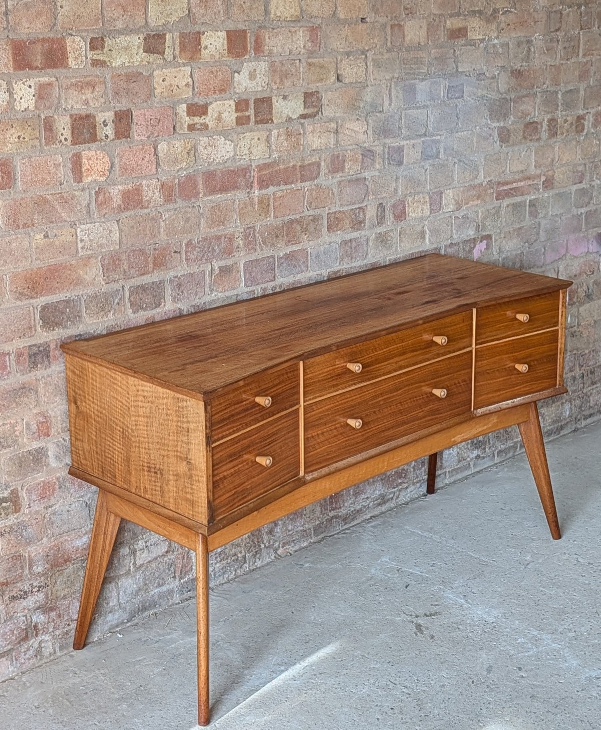 Mid Century Alfred Cox Walnut Sideboard/ Dressing Table 1960s
