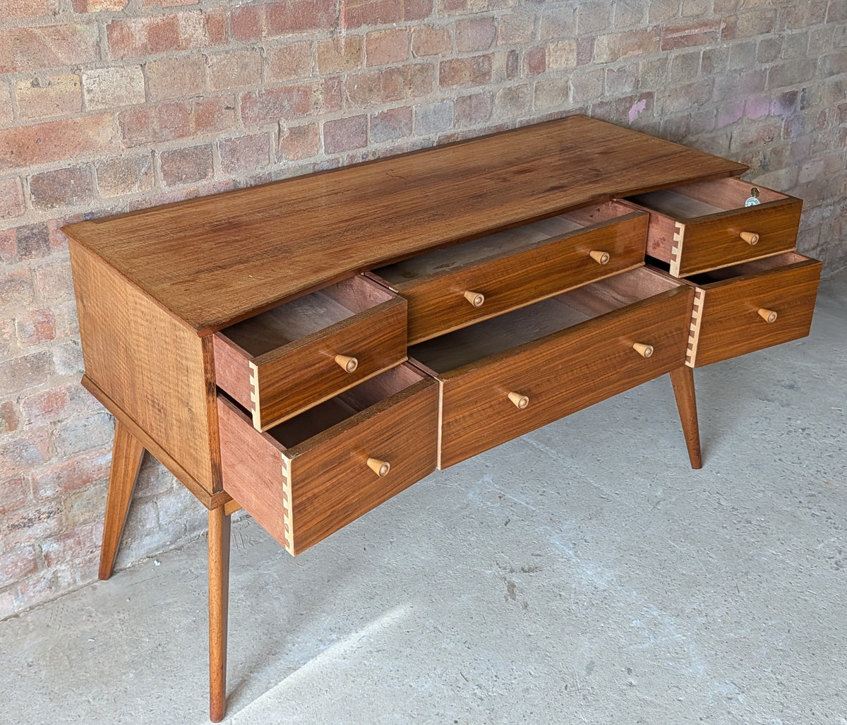 Mid Century Alfred Cox Walnut Sideboard/ Dressing Table 1960s