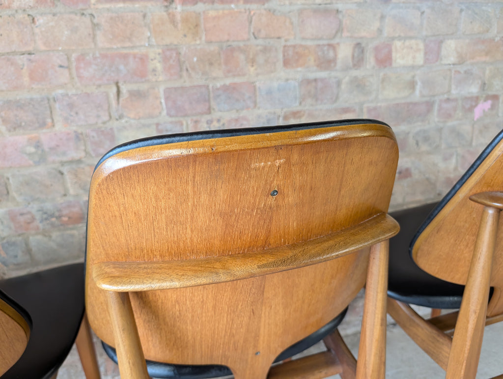Mid Century Elliots Of Newbury Teak Extending Dining Table And 4 Chairs