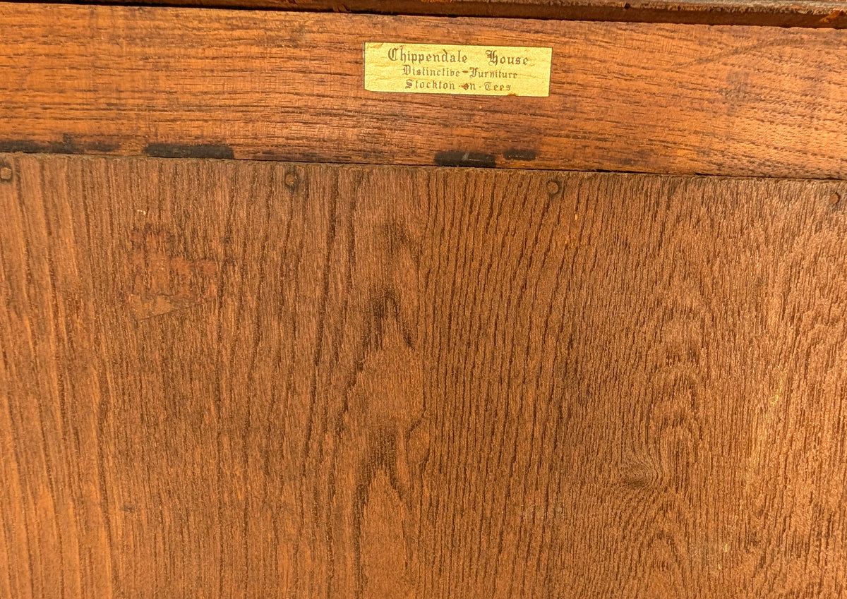Early 20th Century Antique Oak Hall Robe Vintage Wardrobe Hall Cupboard