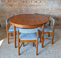 Mid Century McIntosh 'roundette'  Space Saving Teak Dining Table And 4 Chairs
