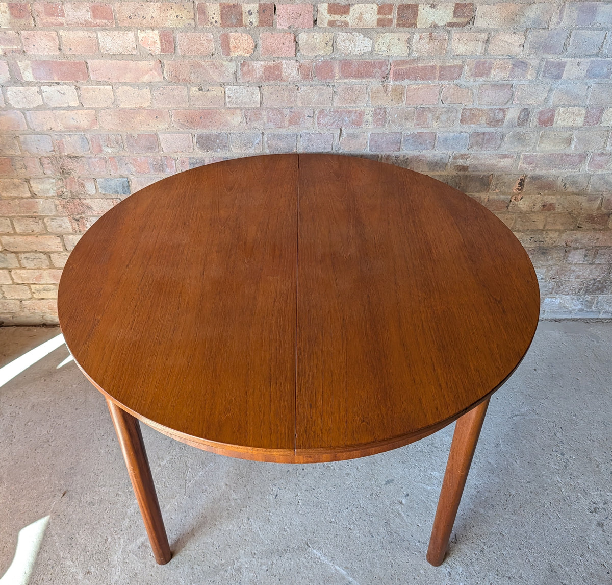Mid Century McIntosh 'roundette'  Space Saving Teak Dining Table And 4 Chairs