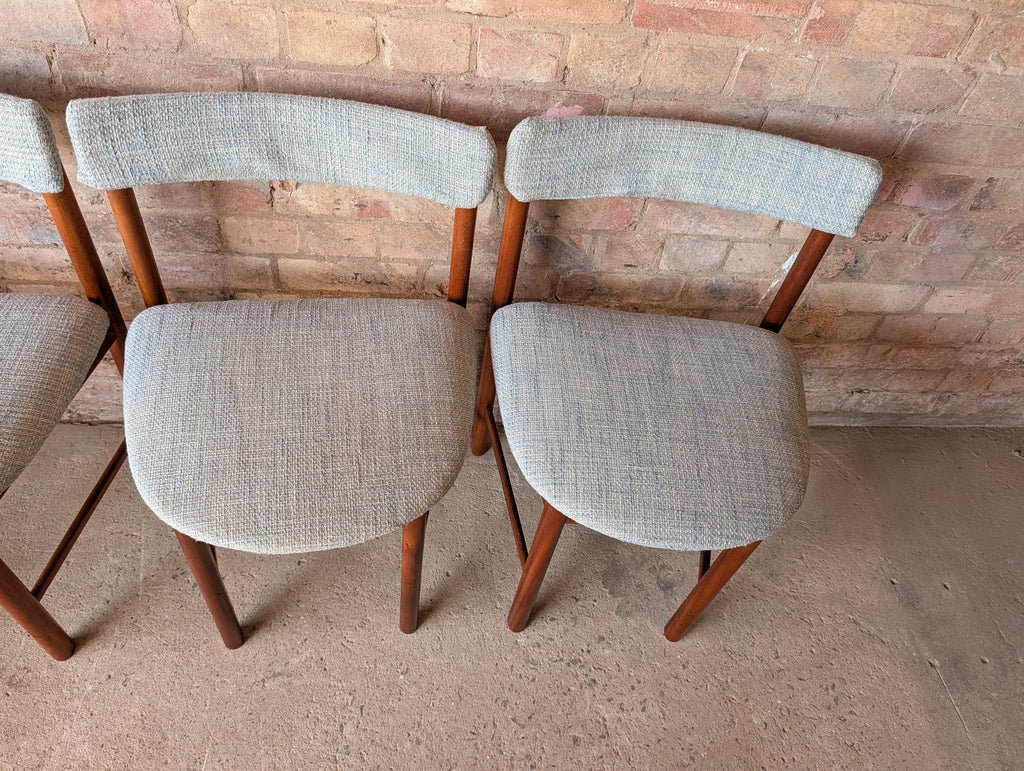 Mid Century McIntosh 'roundette'  Space Saving Teak Dining Table And 4 Chairs