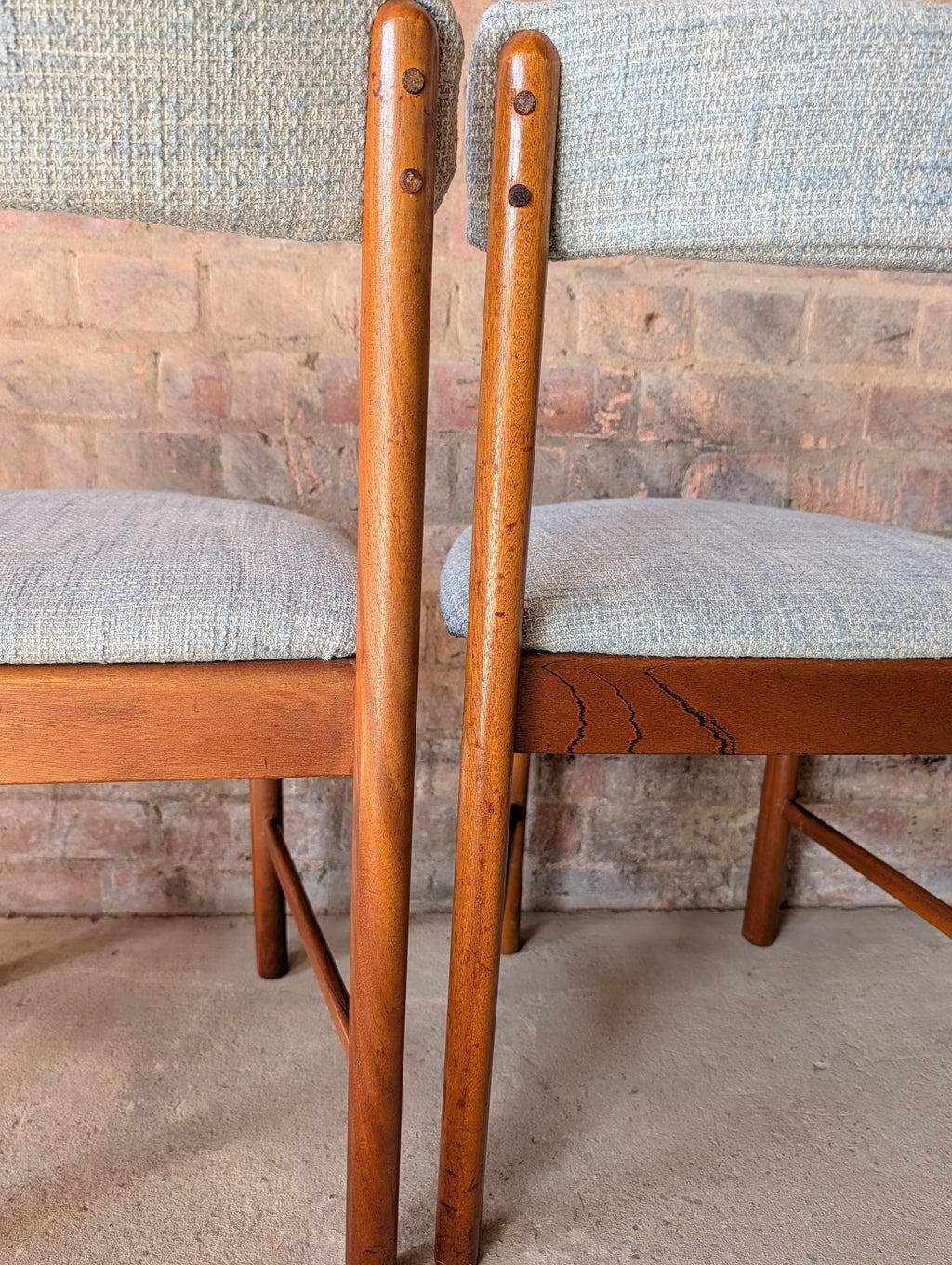 Mid Century McIntosh 'roundette'  Space Saving Teak Dining Table And 4 Chairs