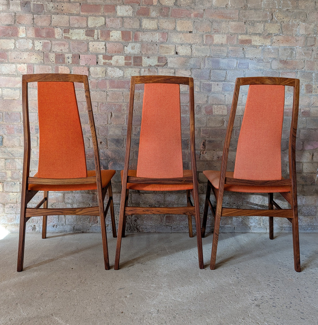 Set Of 6 Mid Century Koefoeds Hornslet 'Eva' Rosewood Danish Dining Chairs