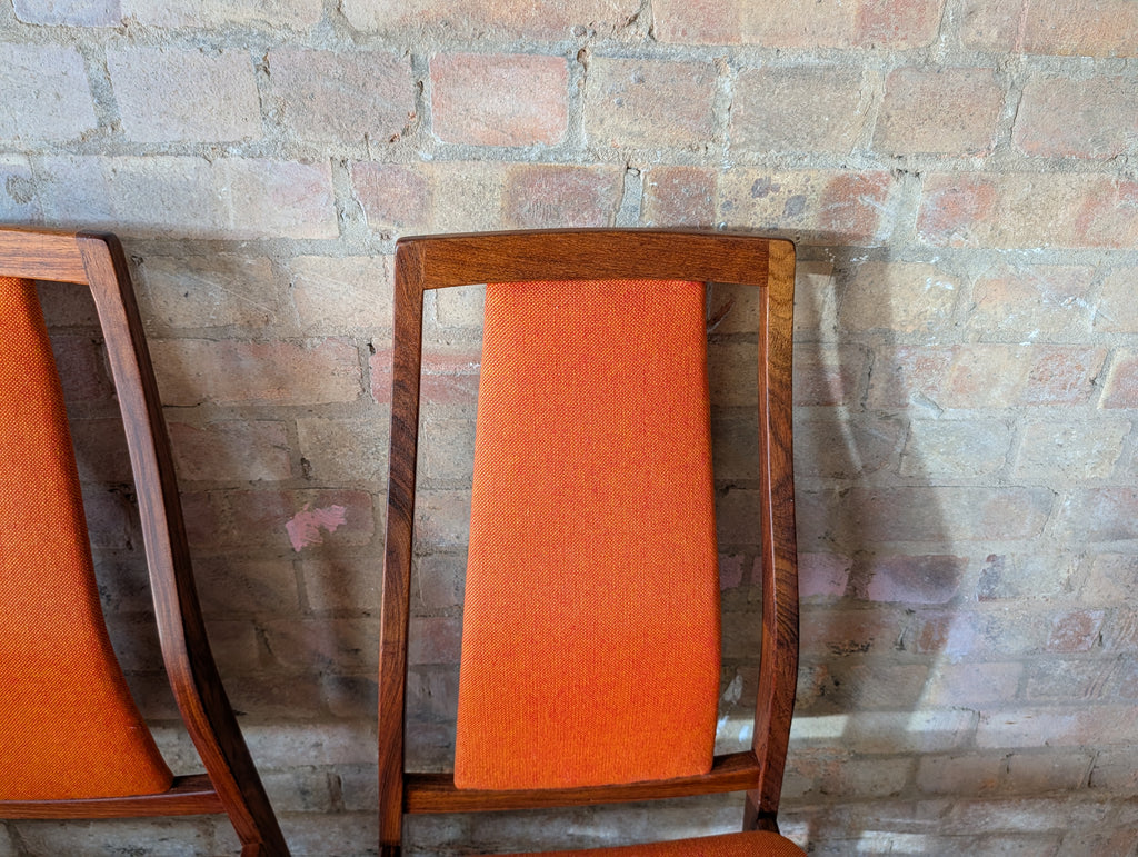 Set Of 6 Mid Century Koefoeds Hornslet 'Eva' Rosewood Danish Dining Chairs
