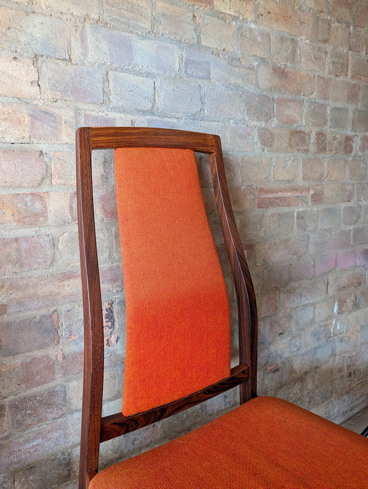 Pair Of Mid Century Koefoeds Hornslet 'Eva' Rosewood Danish Dining Chairs