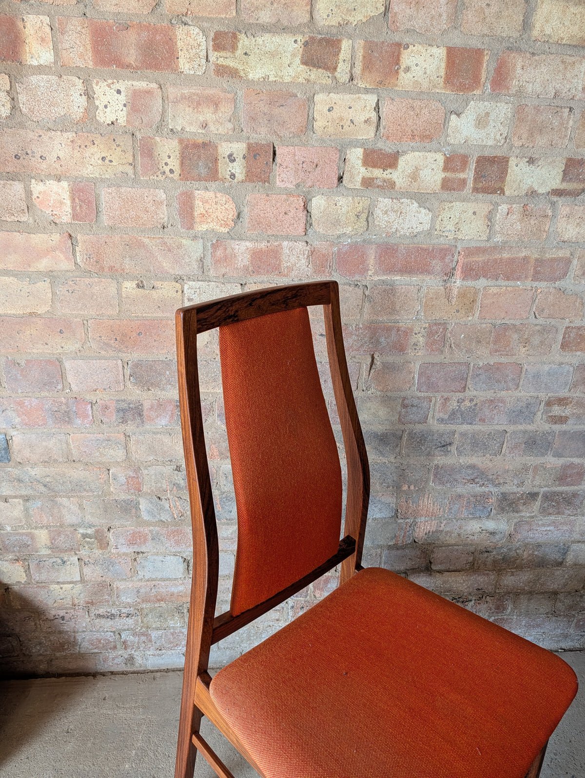 Pair Of Mid Century Koefoeds Hornslet 'Eva' Rosewood Danish Dining Chairs