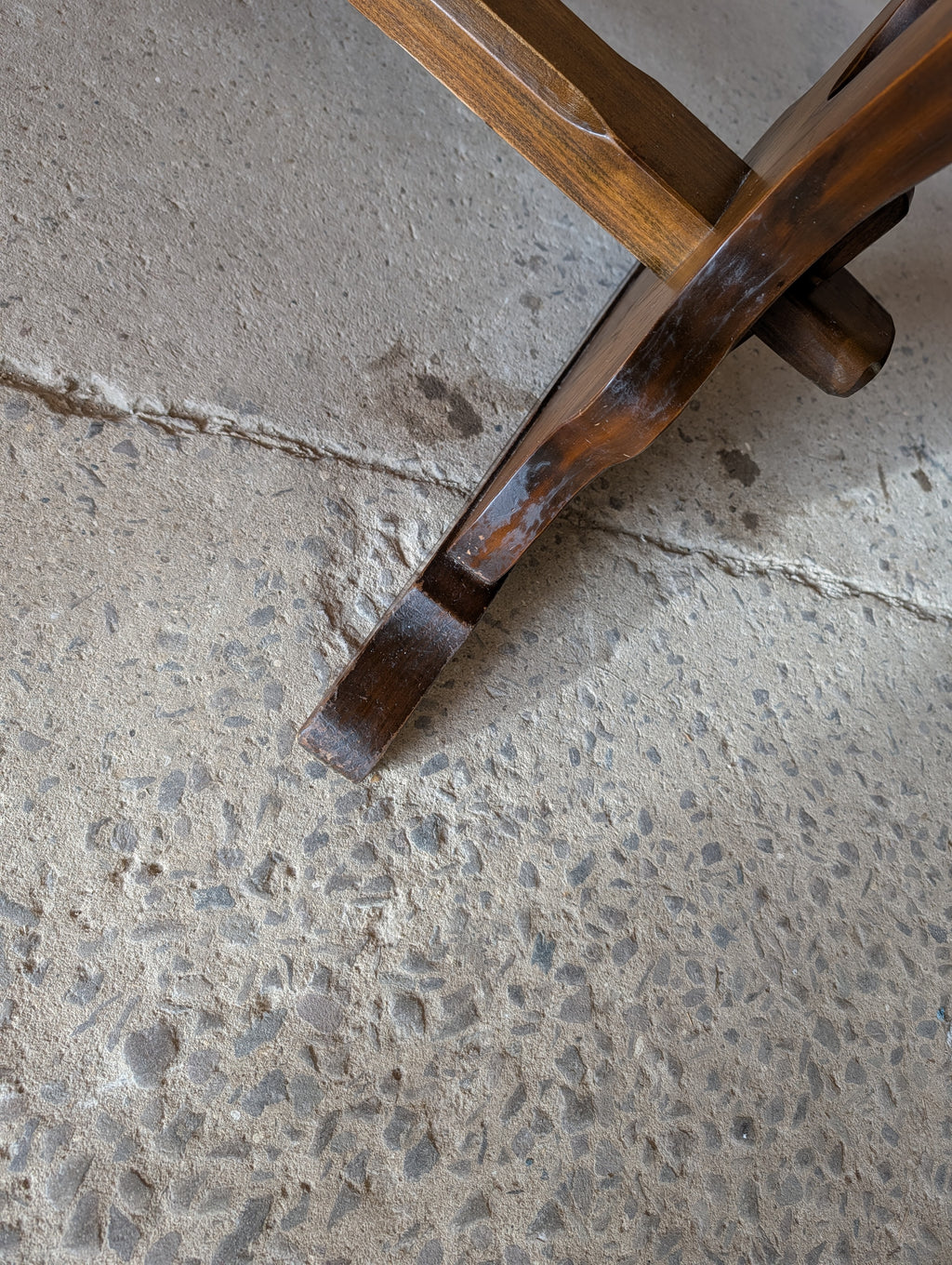 Vintage Oak Refectory Dining Table With Trestle Base