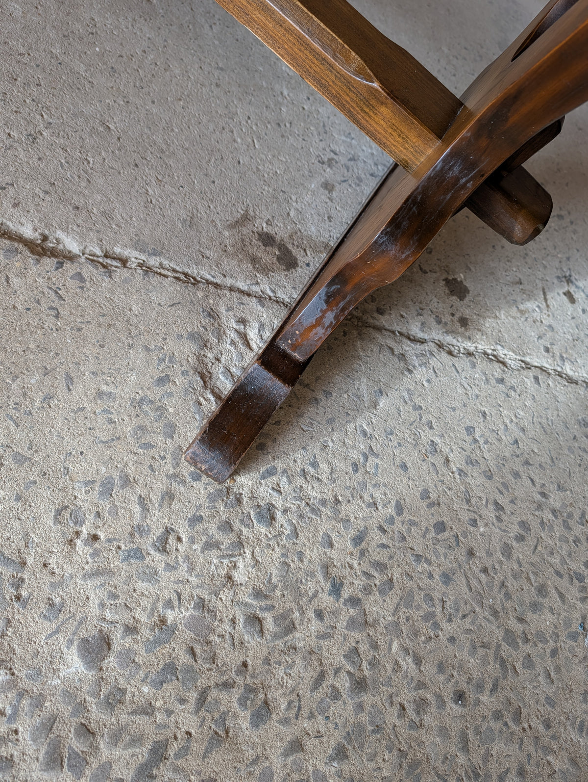 Vintage Oak Refectory Dining Table With Trestle Base