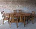 Mid Century Nathan Teak Extending Dining Table And 6 Chairs 1970s