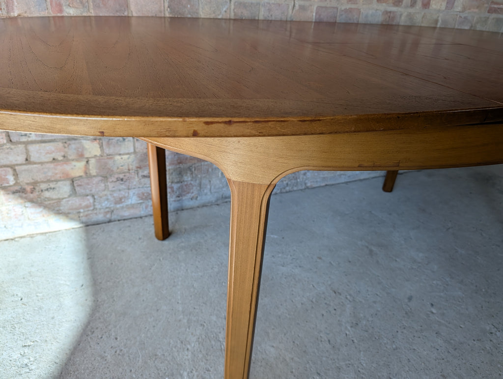 Mid Century Nathan Teak Extending Dining Table And 6 Chairs 1970s