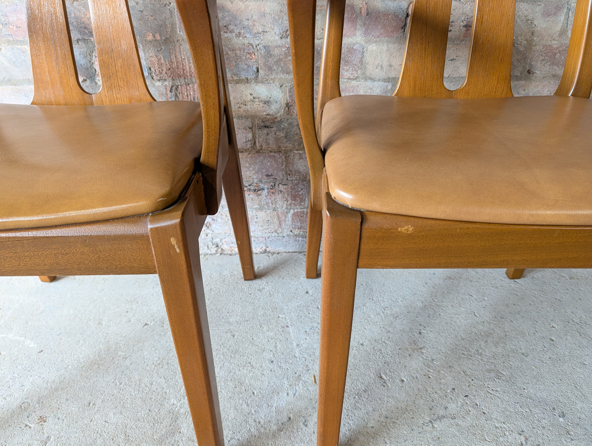 Mid Century Nathan Teak Extending Dining Table And 6 Chairs 1970s