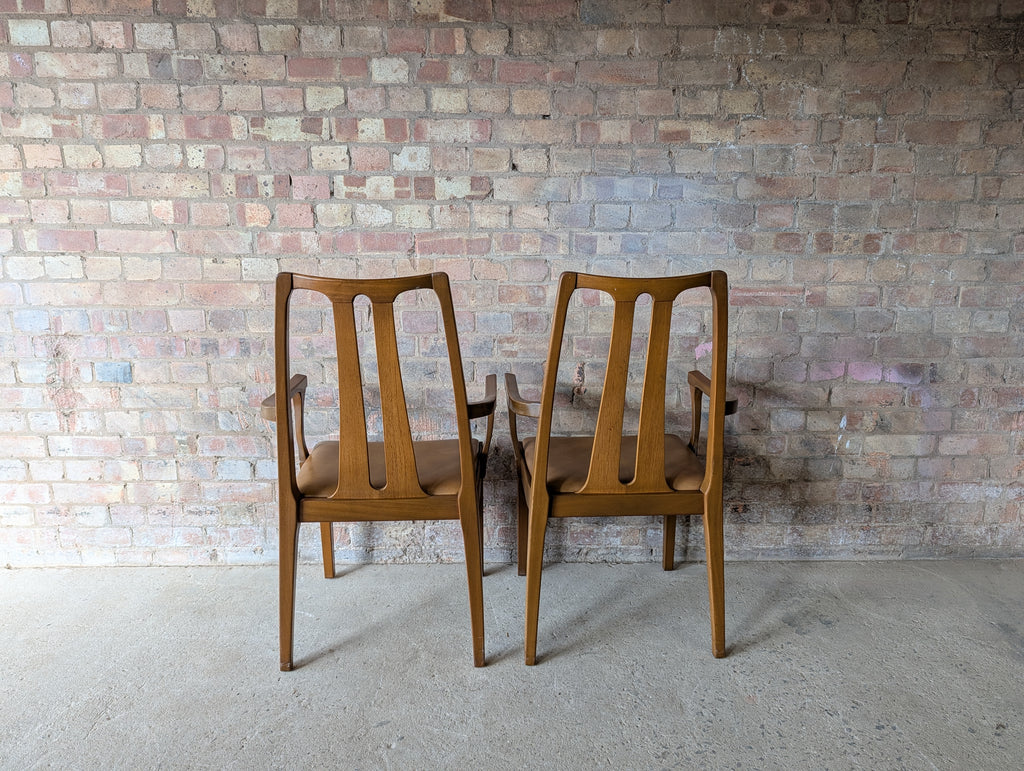 Mid Century Nathan Teak Extending Dining Table And 6 Chairs 1970s